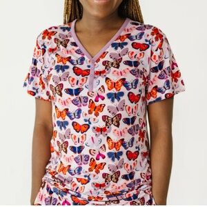 Little Sleepies Butterfly Kisses Pajama Top - Women’s L